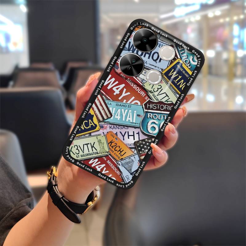 

Мягкий чехол Милый чехол для телефона Для Itel P65/P671L Прочный Грязеотталкивающий Водонепроницаемый защитный Мультяшный чехол Силиконовый ТПУ Itel P65/P671L