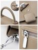 Zency Genuine Leather Retro Khaki Handbag Women Square Bag Crossbody Top-handle Bag