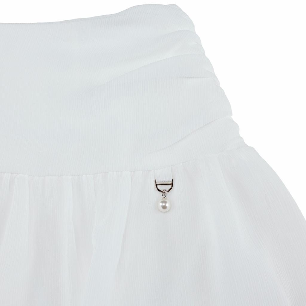 FAIRLIAR GOLF Tulle Drape Skirt (White)