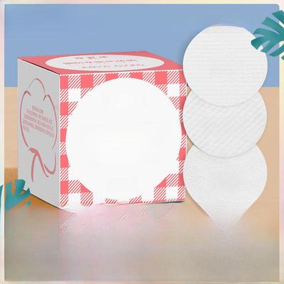 Box of 100 Thin Round Disposable Cosmetic Cotton Pads for Makeup Removal
