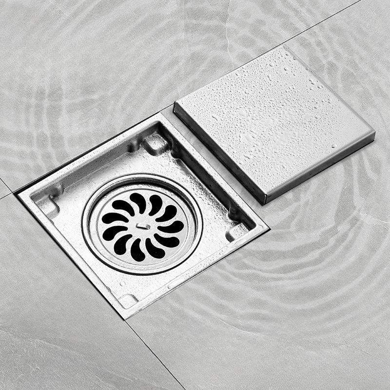 15x15cm Protizápachová dlaždicová vložka Čtvercový podlahový odpadní kanálek Odpadní kanálek do koupelny Sprchové rošty Nerezová ocel 304 Velkoprůtokový odtok