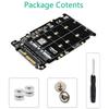 2 In 1 M.2 NVMe SATA U2PCB M.2 NVME SSD Key M Key B SSD To U.2 SFF-8639 Adapter PCIe M2 Converter Desktop Computer Parts