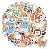 35pcs-50pcs Cartoon Nature Stickers Colorful Animal Stickers Stickers For DIY Phone Laptop Scrapbook Bike