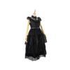 Addams Family Halloween Gotisk Sort Kjole Cosplay Kostume
