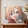 Cute Mme anime Llove Song cushion cover For Pillow Printing Sofa Decoration Home Car Room Coffee Shop Office Nordic Simplicity