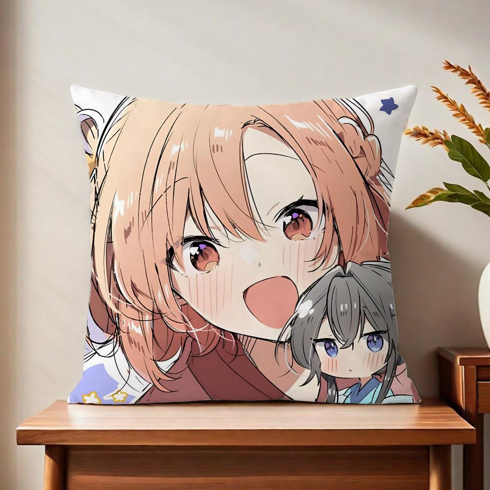 Cute Mme anime Llove Song cushion cover For Pillow Printing Sofa Decoration Home Car Room Coffee Shop Office Nordic Simplicity