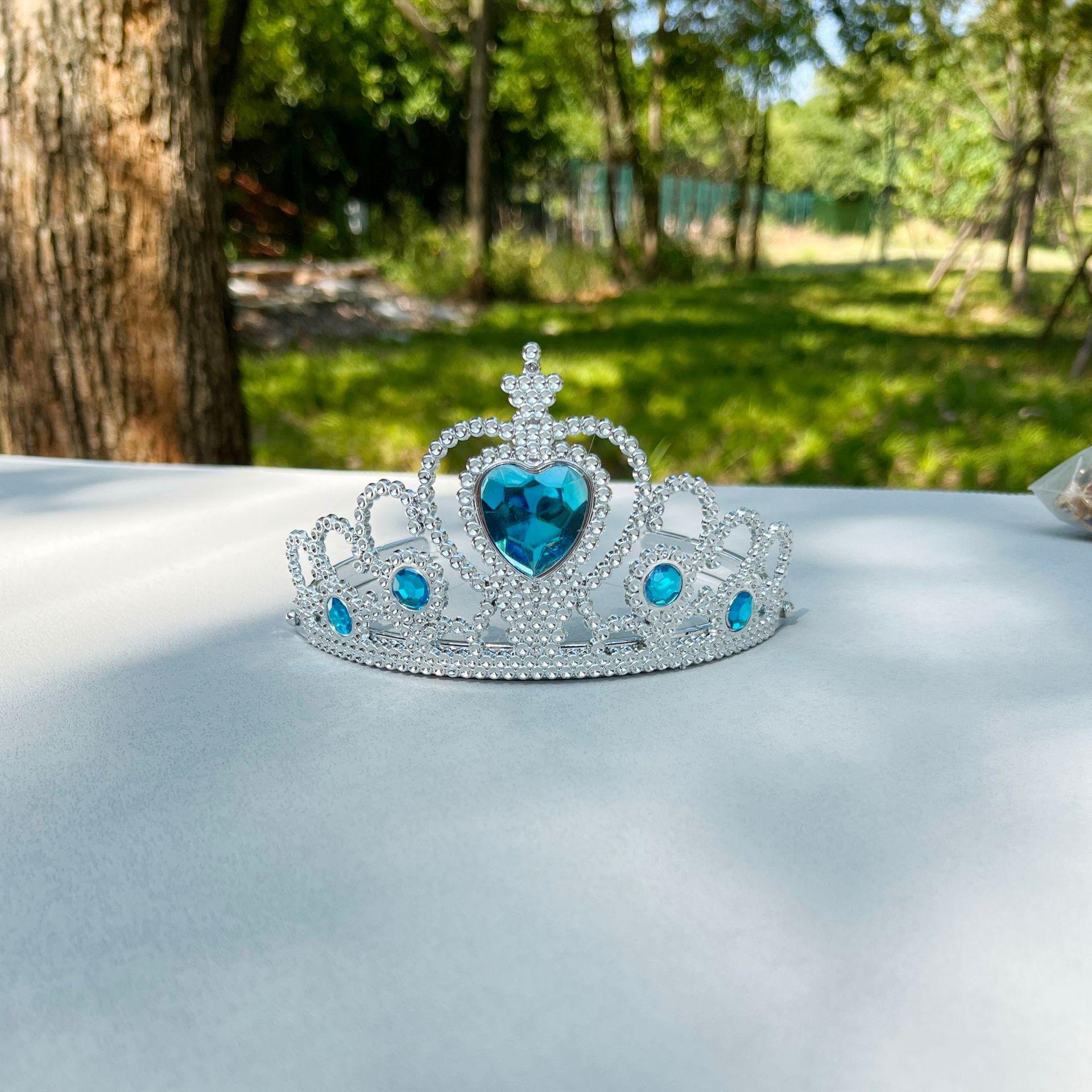 

Корона на день рождения для девочек, пластиковая корона, повязка на голову, детская корона, аксессуары для волос, ледяная корона императора