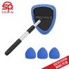 Telescopic Car Windshield Defogger & Glass Cleaning Set with Ultra-fine Fiber Cloth & Scraper