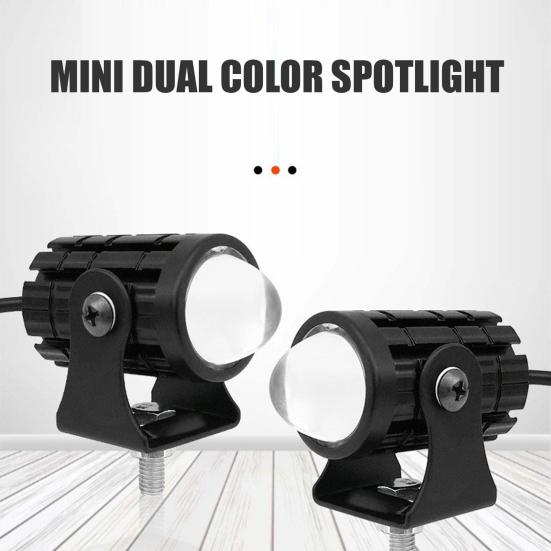 2Pcs Motorcycle Headlight Waterproof LED Spotlights Multi-Mode Switch LED Driving Fog Lights for Car Truck ATV Tractor