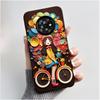 New Unique Cartoon Design Soft Silicone Black Casing For TCL Suixuetang M1 Fluffy Kitten Pattern Shockproof Protective Cover