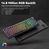 AULA F99Pro Low Noise Keyboard Gasket Structure Hot-swap RGB Mechanical Keyboard with Media Knob