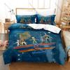 Cool Vintage Rose Fox Planet Pattern 3 In 1 Bedding Set Quilt Cover With Two Pillowcases Sweet Bedroom Home Gift Little Prince A