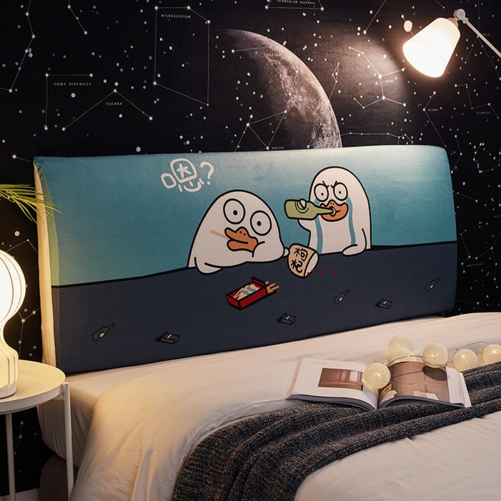 Nordic Nantong Bedside Cover Bedroom Bedside Backrest Cover Elastic Dustproof Soft Bag Fabric Protective Cover