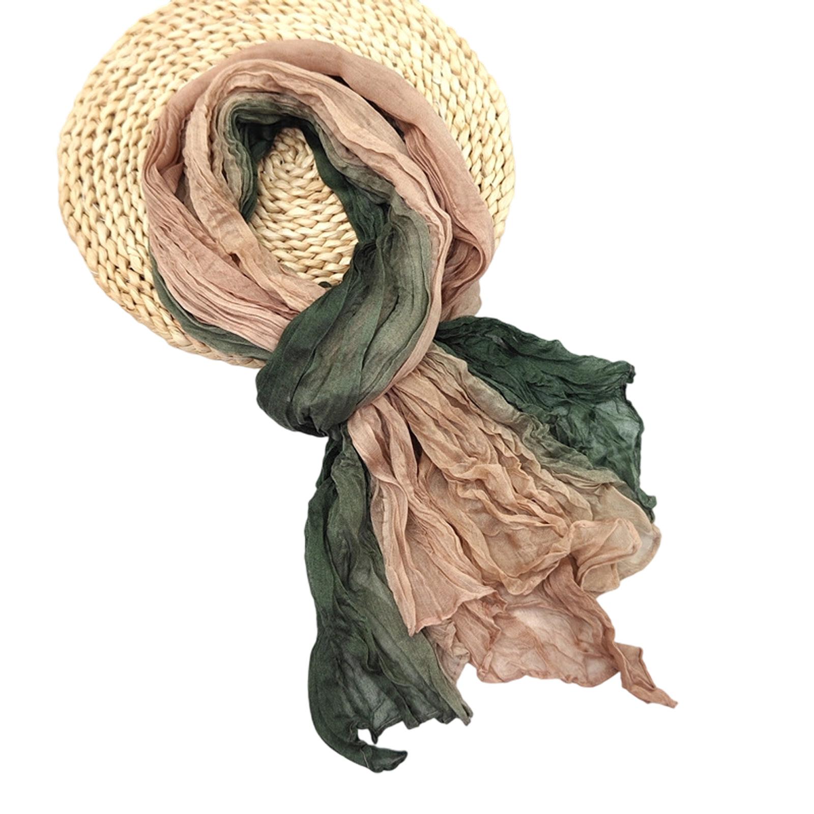 

Long Scarf Breathable Fabric Shawl Wrap for Spring Autumn Wear Adjustable Neck Warmer For Outdoor Indoor Activity Unisex