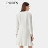 PORTS Women's Fishtail Hem Long-Sleeve Dress