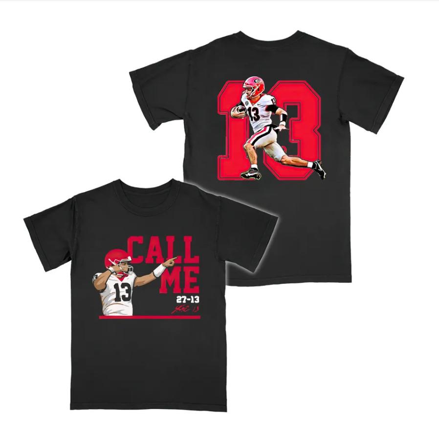 

Stetson Bennett “Call Me” Double-Sided Shirt – #13 Heavyweight T-Shirt for Men XL