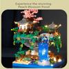 Ancient Architecture Peach Blossom Pond Castle Girl Model Building Block Assembly High Difficulty Children'S Toy