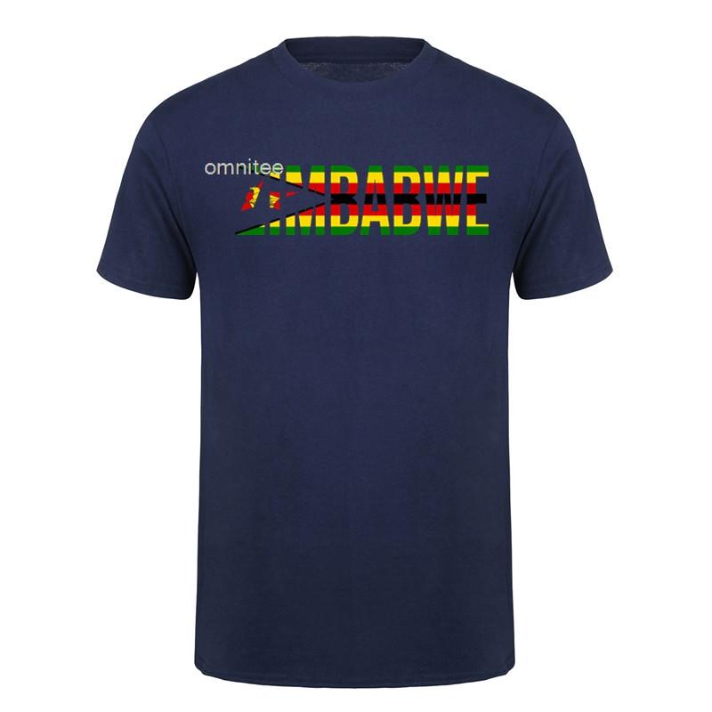 ITS IN MY DNA Simbabwe T-Shirts Grafik Baumwolle Streetwear Kurzarm Geburtstag Simbabwische Flagge Afrika Geschenk T-Shirt Unisex HJ046