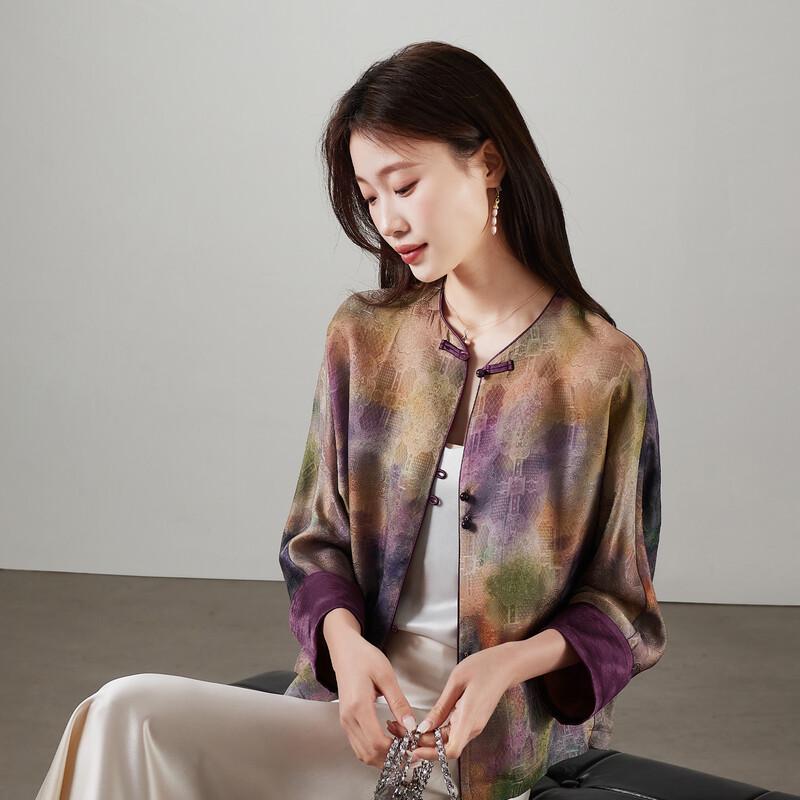 SOFSIL Women s New Chinese Style Printed Short Coat L