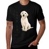 Love Is White Labrador Gift for Lab Mom or Dad T-Shirt Large Size Soft Cotton T-Shirt