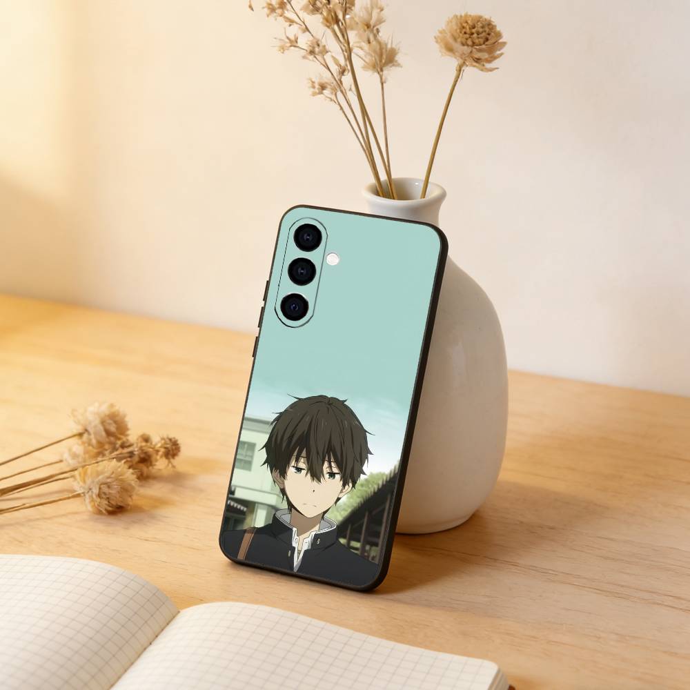 Hyouka Hotaro Oreki Phone Case For Samsung Galaxy A73,A72,A71,A70,A53,A52,A51,Soft Silicone Black Cover