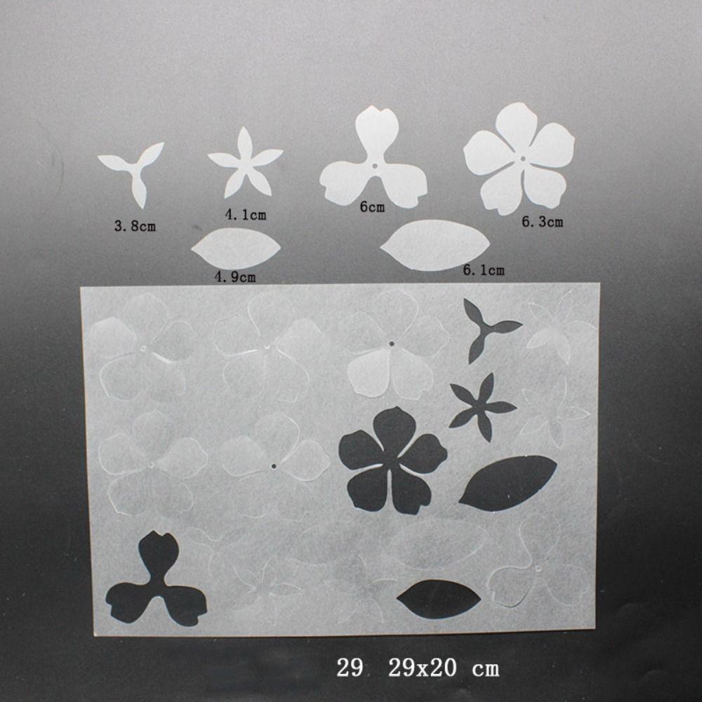 

2 Sheets Flower Pattern Ginkgo Hot Shrink Plastic Kit Shrinky Art Paper Accessory Set DIY Ornaments style 12