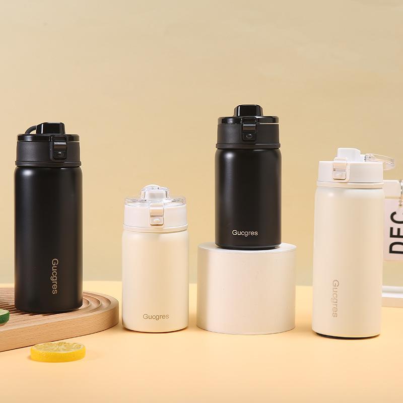 316 Stainless Steel Thermos Cup Tea Classification Vacuum Portable Bouncing Cup Outdoor Portable Accompanying Cup