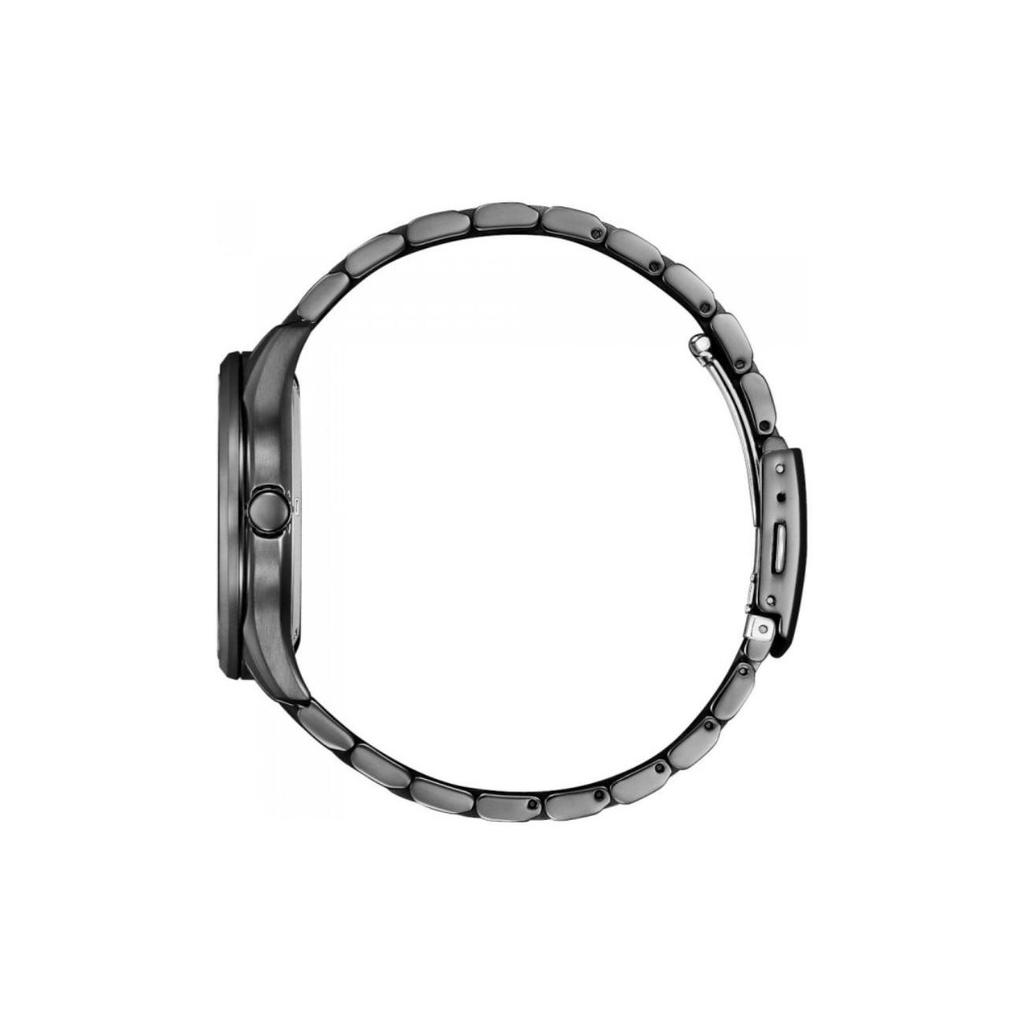 Citizen Light Powered Quartz Movement Stainless Steel Strap Watch Men's Watches Black Dial BM7565-80E