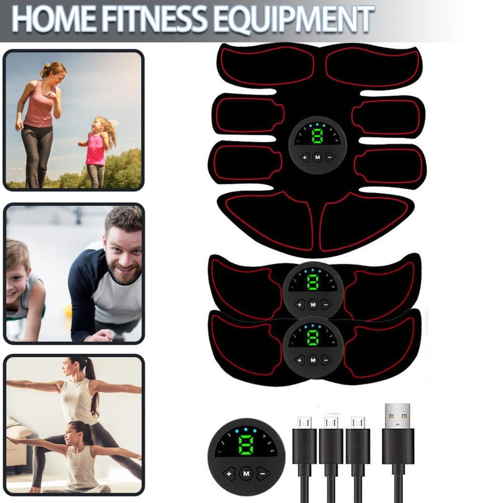 Ems Muscle Stimulator Toner ABS AbdominalWireless Buttocks Hip Trainer Body Fitness Massager