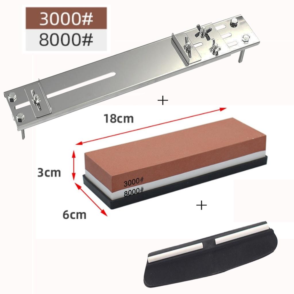 Nerezová ocel Držák na broušení dřezu Nastavitelná délka Brousek Protiskluzová základna Nůž Brousek Brousek Příslušenství