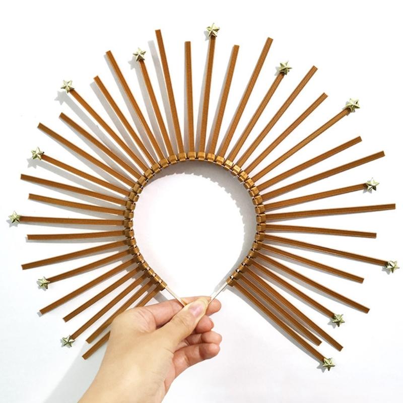 Lolita Halocrown Mary Halocrown Headband Spiked Halocrown Sunburst Greek Baroque Tiara Crown SunGoddess Headpiece