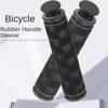 Black Bike Handle Grip Rubber Bike Cover Protecting New Mountain Bike Grips