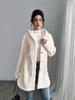 Winter Autumn Casual Hooded Cardigan Long Sleeve Solid Color Button Jacket