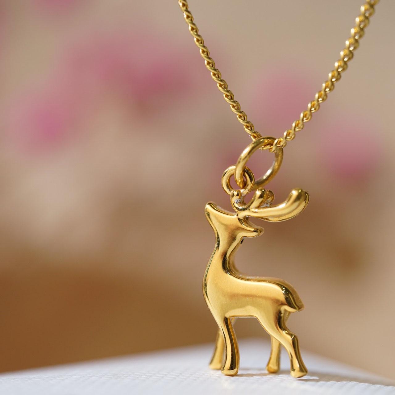 

Ожерелье-подвеска из стерлингового серебра 925 пробы с оленем: Модный, Уникальный и Универсальный Дизайн для Женщин. 925 Silver