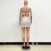 Women's Summer Dress Seaside Holiday Beach Dress Sleeveless Sequin Halter Dress