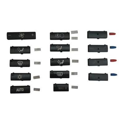 BDP88 14 Pz. Interruttore Pannello di Controllo Clima Aria Condizionata Copertura Tappo Pulsante per BMW X5 E53 2000-2006 5 E39 1996-2003 64116915812