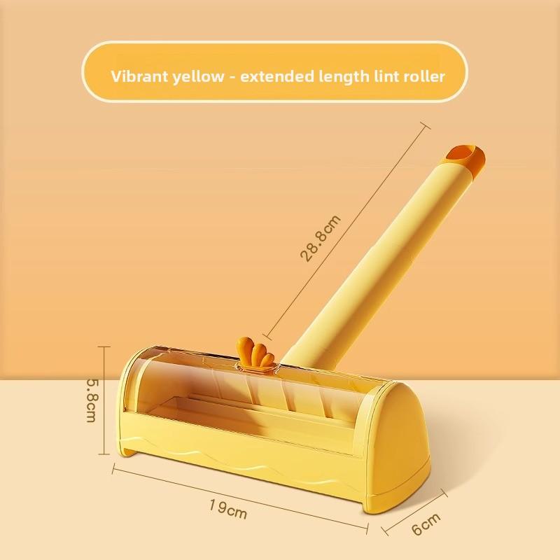 

Household Roller Pet Hair Remover, A Perfect Tool for Removing Floating Hair From Cats and Dogs. Extended Sliding Sofa Hair Remover Brush Extended version жёлтый