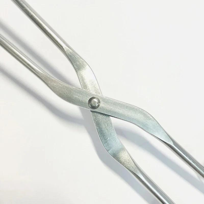 Heat Resistant Hollow-Out Barbecue Clip, Food Tongs, BBQ Accessories, Stainless Steel Material for Kitchen BBQ