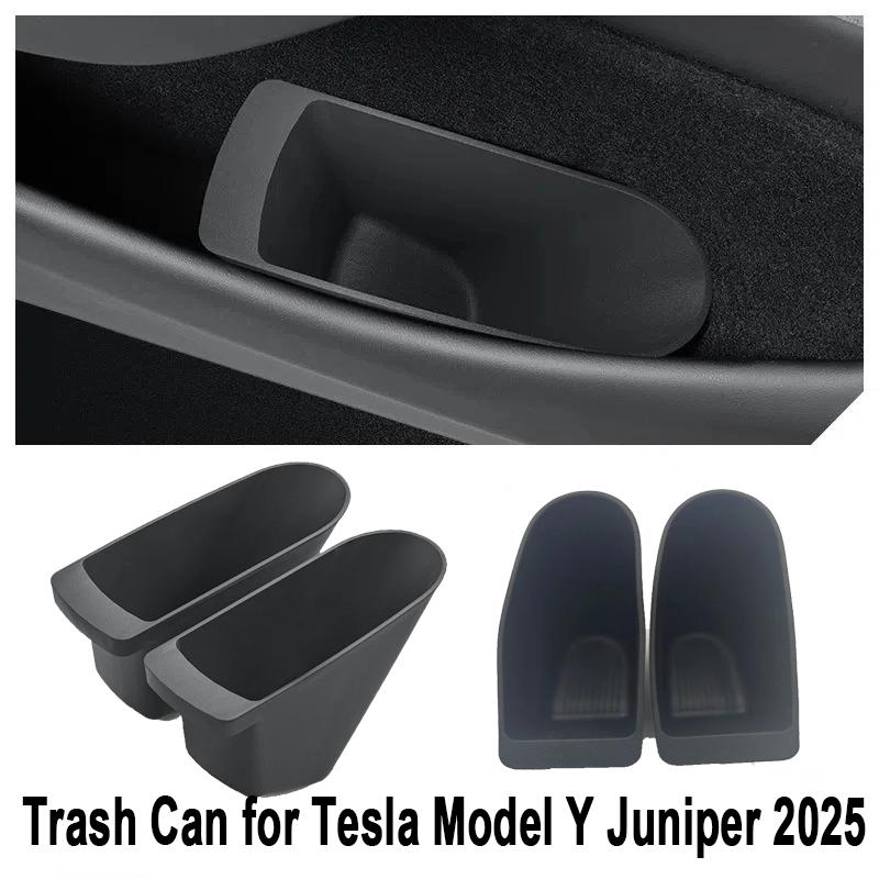 Trash Can for Tesla Model Y Juniper/Model 3 2025 Storage Buckets Driver Passenger Doors Organization Storage Box Car Accessories