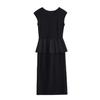 French Hepburn style dress women's summer light luxury design sense temperament celebrity slim and thin fake two-piece skirt