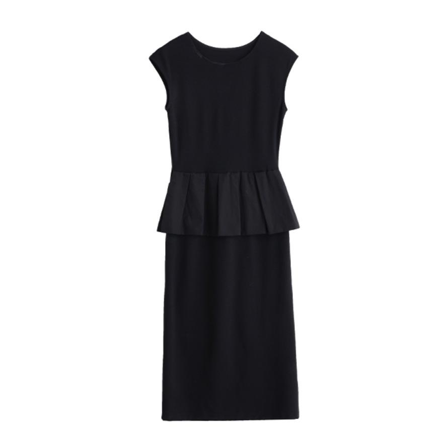French Hepburn style dress women's summer light luxury design sense temperament celebrity slim and thin fake two-piece skirt