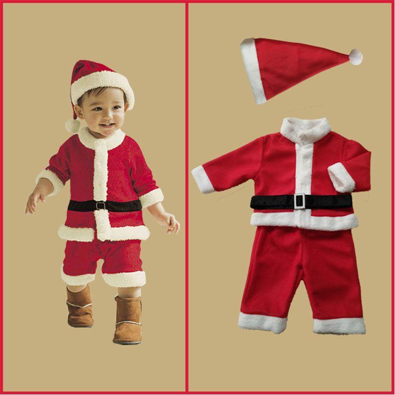Luxurious Children's Christmas Costumes Santa Claus Boys And Girls Ensemble For Festive Fun