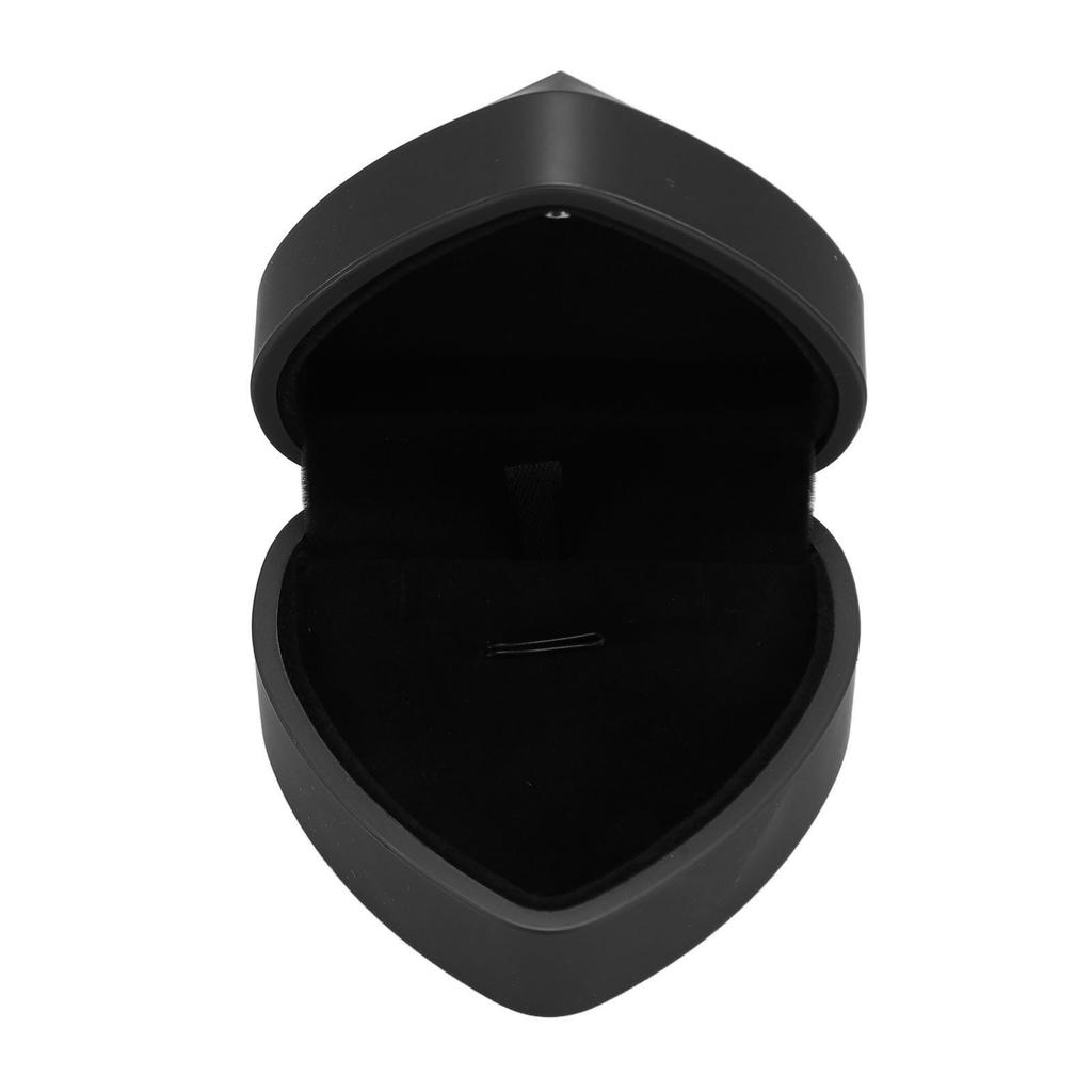 LED Light Pendant Necklace Box Large Capacity Soft Lining Heart Shaped LED Pendant Box Jewelry Gift