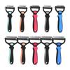 Pet Deshedding Brush Double-Sided Undercoat Rake for Dogs Cats Extra Wide Pet Shedding And Dematting Comb for Grooming