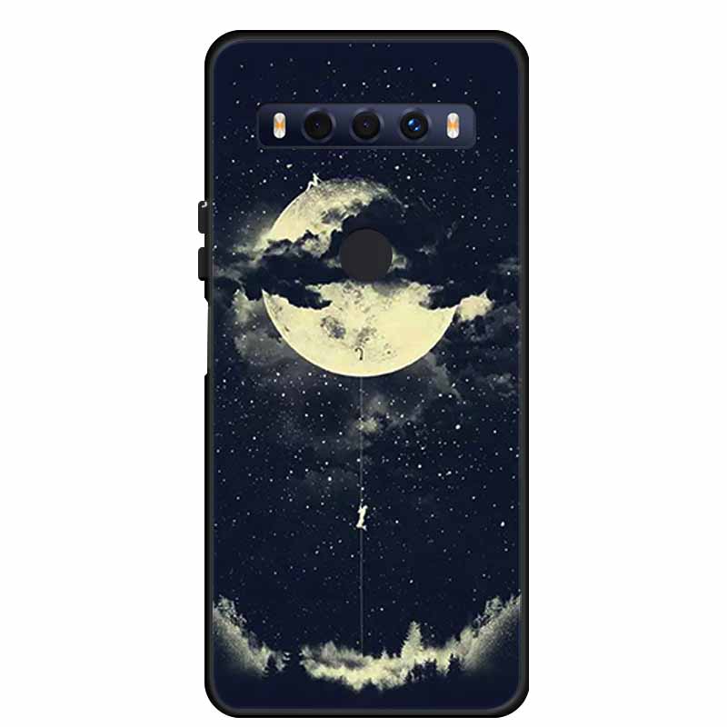 For TCL 10 SE Case Popular Picture Black Silicone Soft Back Cover Case For TCL 10 SE Phone Case Cover 10SE 6.52" Coque Funda Bag