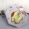 1pc Hello Kitty Pompompurin Flowers Friendship Umbrella with Plastic Handle,Suitable for All Seasons Home Travel Outdoor UmbrellaSanlio565
