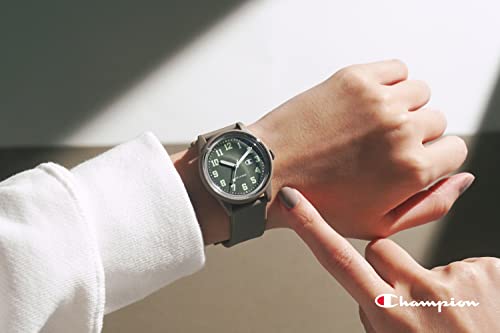 Champion R05A-504VK 10 ATM Water Resistant Analog Solar Watch, Greige