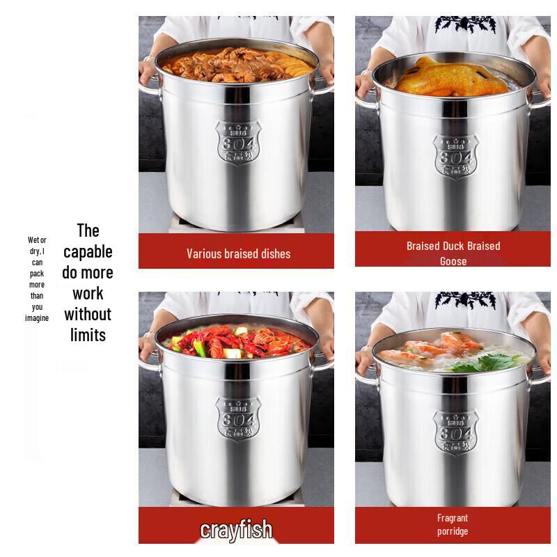 DeRuian 304 Stainless Steel Commercial Multi-purpose Pot with Lid