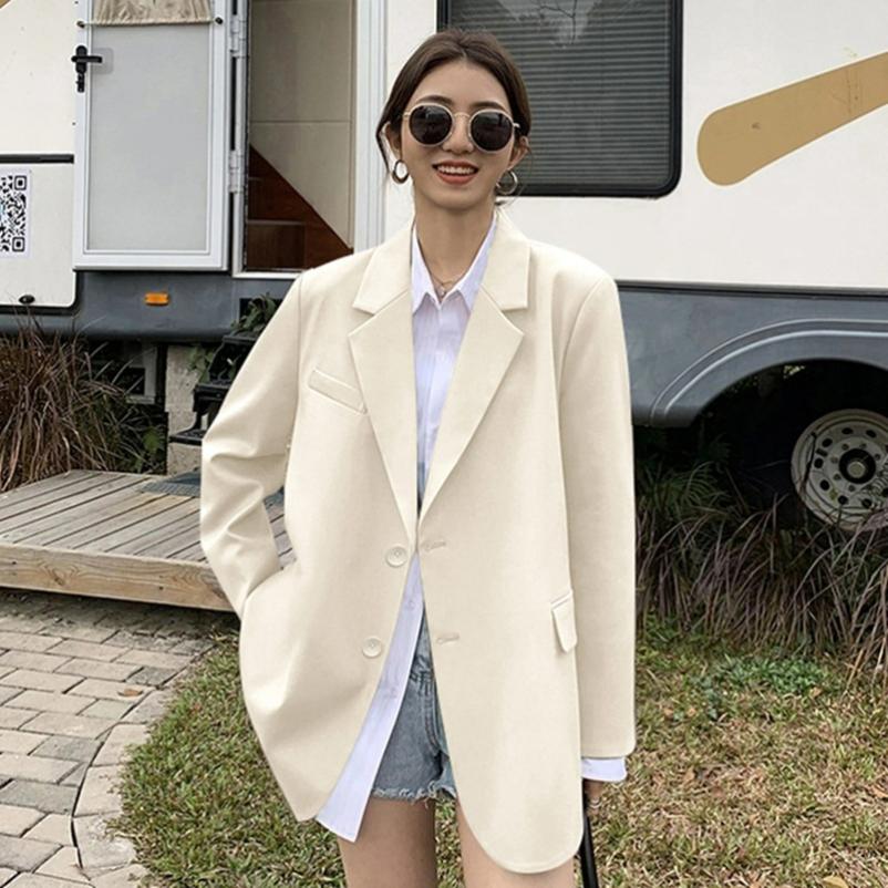 White Suit Jacket Women Spring and Autumn Loose Design Sense Casual Temperament Suit Jacket Women