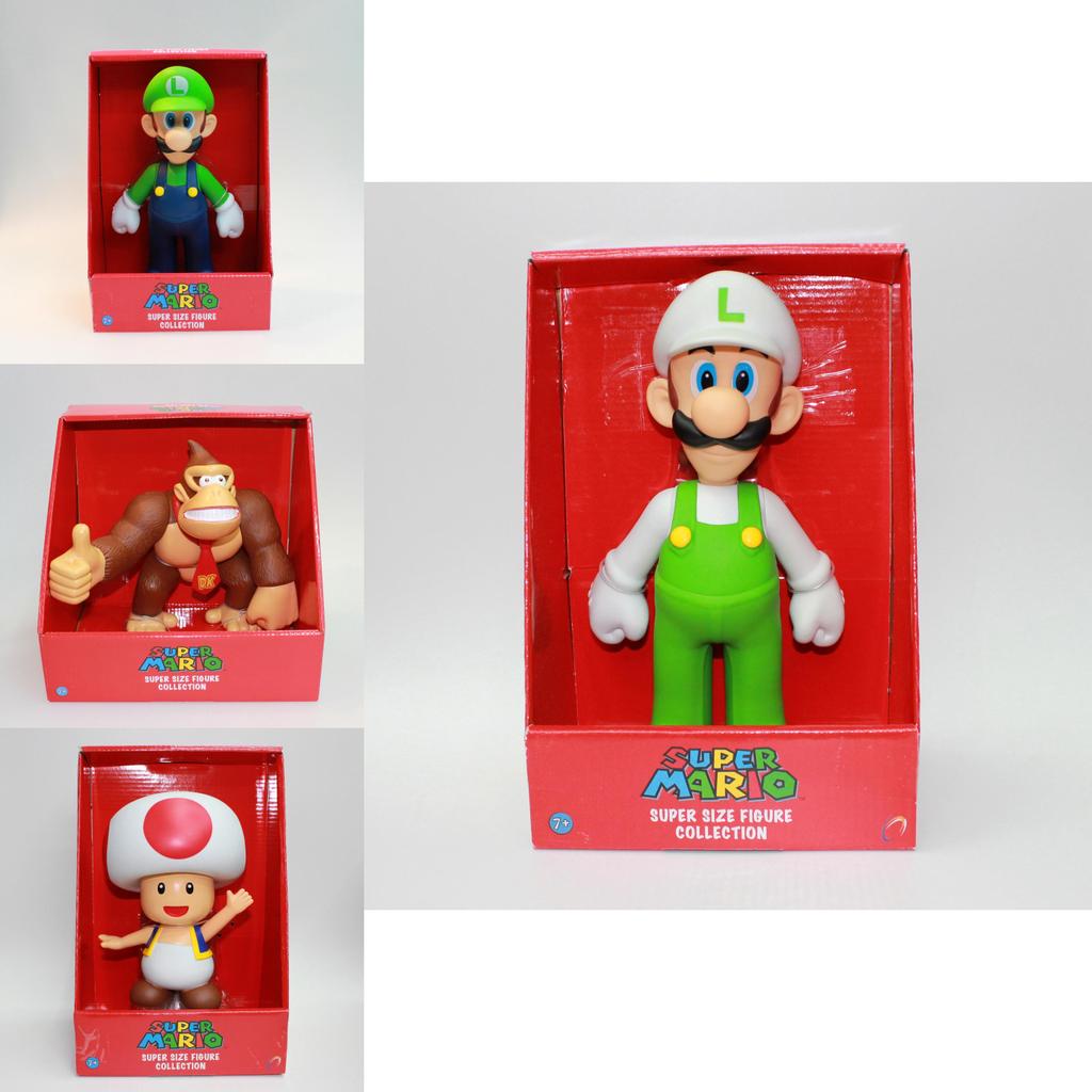 Wysokiej jakości figurki akcji Super Mario Bros 9-calowe z pudełkiem detalicznym